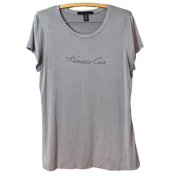 Kenneth Cole Tops - Kenneth Cole Tee-Shirt Grey Short Sleeve T-Shirt Sz XL